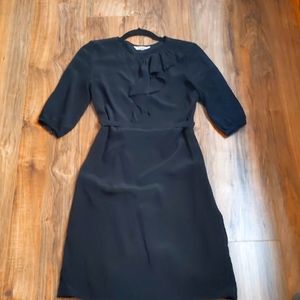 Bloomingdales Tucker Size Small Silk Black